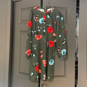 Loft floral midi dress